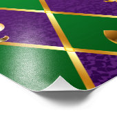 Sieraden Achtergrond Mardi Gras Foto Afdruk (Hoek)