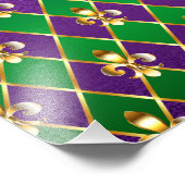 Sieraden Achtergrond Mardi Gras Foto Afdruk (Hoek)