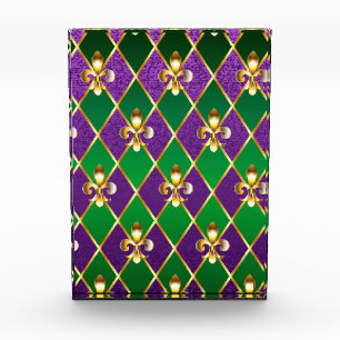 Sieraden Achtergrond Mardi Gras Fotoblokken