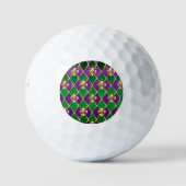 Sieraden Achtergrond Mardi Gras Golfballen (Voorkant)