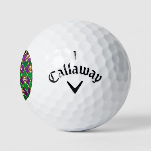 Sieraden Achtergrond Mardi Gras Golfballen (Logo)