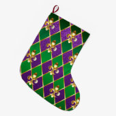 Sieraden Achtergrond Mardi Gras Grote Kerstsok (Voorkant (Hangend))