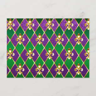 Sieraden Achtergrond Mardi Gras Informatiekaartje