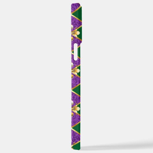 Sieraden Achtergrond Mardi Gras iPhone Hoesje (Rechterkant)