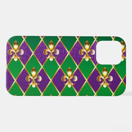 Sieraden Achtergrond Mardi Gras iPhone Hoesje (Achterkant horizontaal)