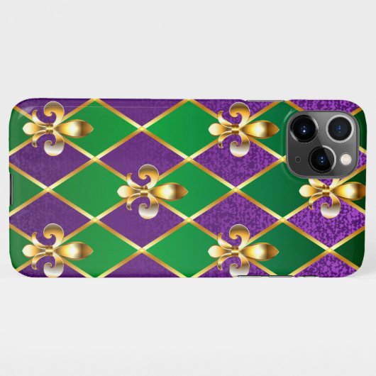 Sieraden Achtergrond Mardi Gras iPhone Hoesje (Achterkant horizontaal)