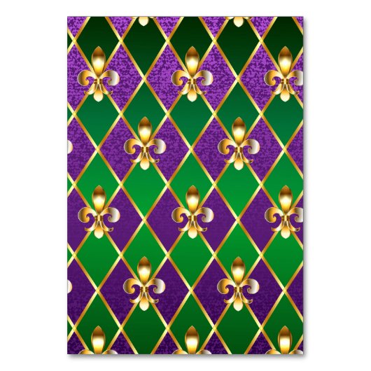 Sieraden Achtergrond Mardi Gras Kaart (Voorkant)