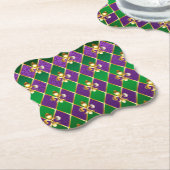 Sieraden Achtergrond Mardi Gras Kartonnen Onderzetters (Gekanteld)
