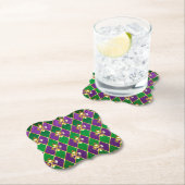 Sieraden Achtergrond Mardi Gras Kartonnen Onderzetters (Insitu)