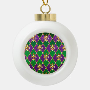 Sieraden Achtergrond Mardi Gras Keramische Bal Ornament