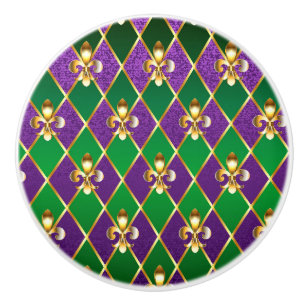 Sieraden Achtergrond Mardi Gras Keramische Knop