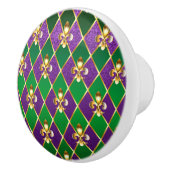 Sieraden Achtergrond Mardi Gras Keramische Knop (Rechts)