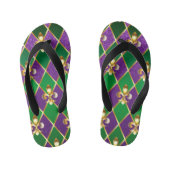 Sieraden Achtergrond Mardi Gras Kinder Teenslippers (Voetbed)