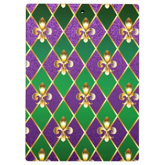 Sieraden Achtergrond Mardi Gras Klembord (Achterkant)