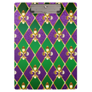 Sieraden Achtergrond Mardi Gras Klembord