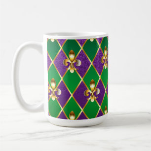 Sieraden Achtergrond Mardi Gras Koffiemok