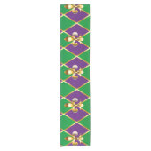 Sieraden Achtergrond Mardi Gras Korte Tafelloper (Voorkant)