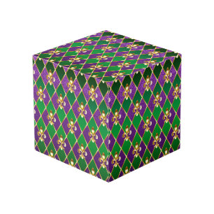 Sieraden Achtergrond Mardi Gras Kubus