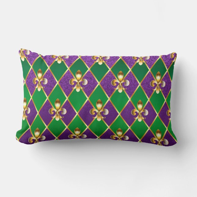 Sieraden Achtergrond Mardi Gras Kussen (Voorkant)