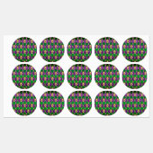 Sieraden Achtergrond Mardi Gras Labels (Vel)