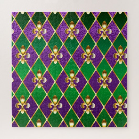 Sieraden Achtergrond Mardi Gras Legpuzzel (Horizontaal)