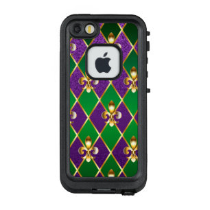 Sieraden Achtergrond Mardi Gras LifeProof FRÄ’ iPhone SE/5/5s Hoesje