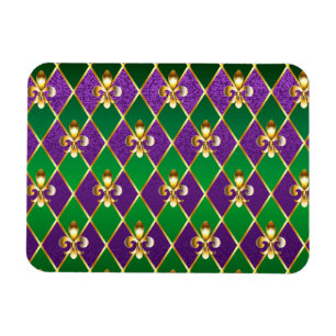 Sieraden Achtergrond Mardi Gras Magneet
