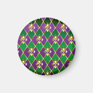 Sieraden Achtergrond Mardi Gras Magneet
