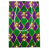 Sieraden Achtergrond Mardi Gras Medium Cadeauzakje (Voorkant)