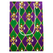 Sieraden Achtergrond Mardi Gras Medium Cadeauzakje (Achterkant)