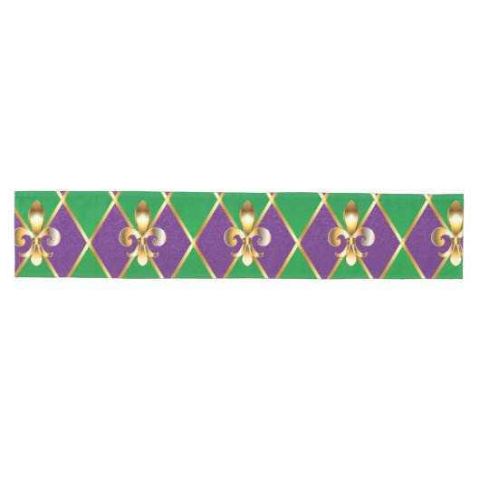 Sieraden Achtergrond Mardi Gras Medium Tafelloper (Horizontaal)