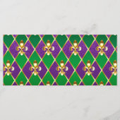 Sieraden Achtergrond Mardi Gras Menu (Voorkant)
