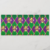 Sieraden Achtergrond Mardi Gras Menu (Voorkant)
