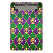 Sieraden Achtergrond Mardi Gras Mini Klembord (Voorkant)