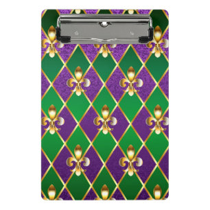 Sieraden Achtergrond Mardi Gras Mini Klembord