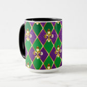Sieraden Achtergrond Mardi Gras Mok (Voorkant links)