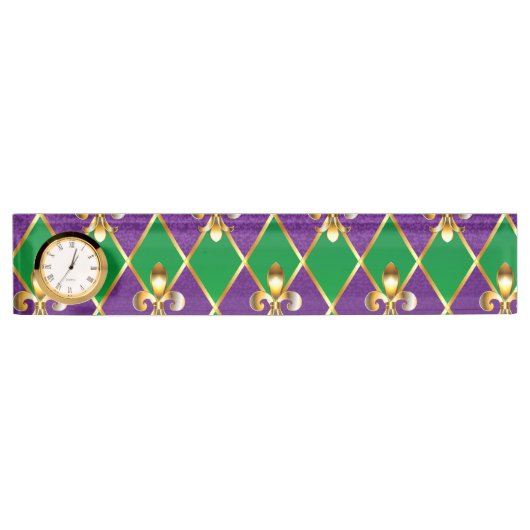 Sieraden Achtergrond Mardi Gras Naambordje (Voorkant)
