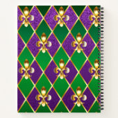 Sieraden Achtergrond Mardi Gras Notitieboek (Achterkant)