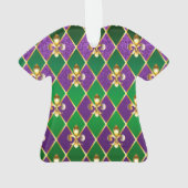 Sieraden Achtergrond Mardi Gras Ornament (achterkant)