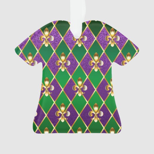 Sieraden Achtergrond Mardi Gras Ornament (voorkant)