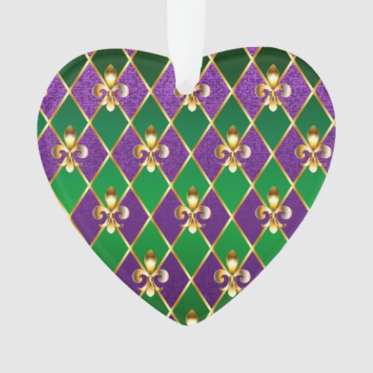 Sieraden Achtergrond Mardi Gras Ornament (voorkant)