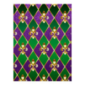 Sieraden Achtergrond Mardi Gras Perfect Poster (Voorkant)
