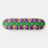 Sieraden Achtergrond Mardi Gras Persoonlijk Skateboard (Horizontaal)