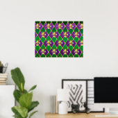 Sieraden Achtergrond Mardi Gras Poster (Thuiskantoor)