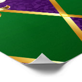 Sieraden Achtergrond Mardi Gras Poster (Hoek)