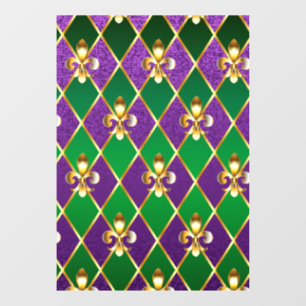 Sieraden Achtergrond Mardi Gras Raamsticker