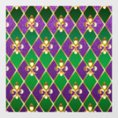Sieraden Achtergrond Mardi Gras Raamsticker (Vel)