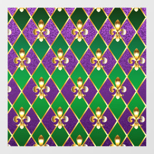 Sieraden Achtergrond Mardi Gras Raamsticker