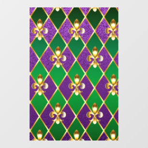 Sieraden Achtergrond Mardi Gras Raamsticker