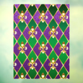 Sieraden Achtergrond Mardi Gras Raamsticker (Vel 3)